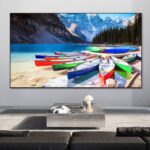 TV LG Micro RGB evo MRGB95 kích thước 100 inch trong không gian phòng khách