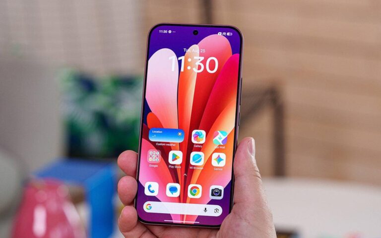 Điện thoại POCO F9 Ultra hiển thị giao diện sử dụng với các thông số hiệu năng