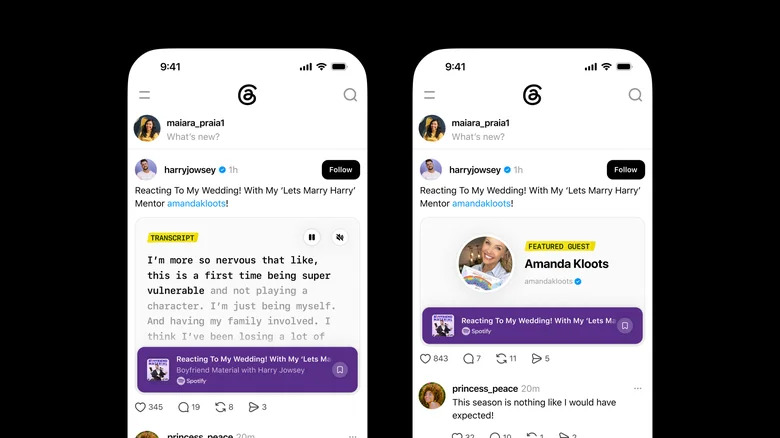 Giao diện phân tích dữ liệu dành cho nhà sáng tạo podcast trên Threads