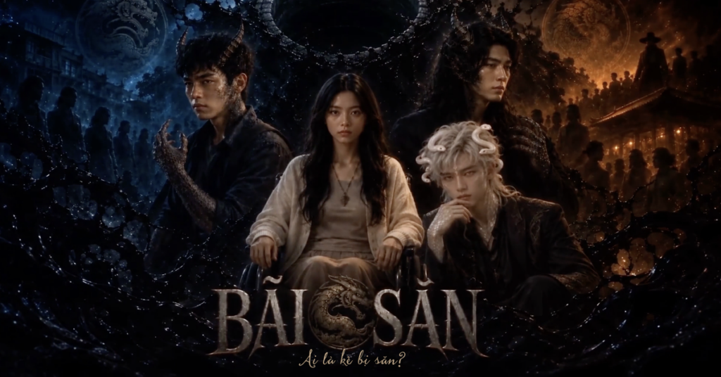 Đại diện HTV, TFS và CapCut tại buổi giới thiệu dự án phim Bãi Săn