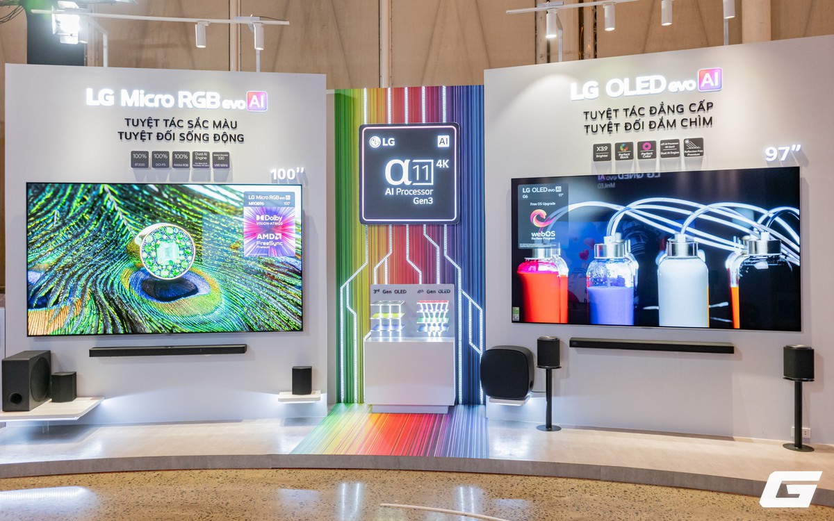 Mẫu TV LG OLED evo AI thế hệ 2026 trong không gian phòng khách