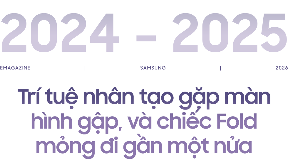 Mẫu Galaxy Fold đời đầu mở ra với màn hình Infinity Flex
