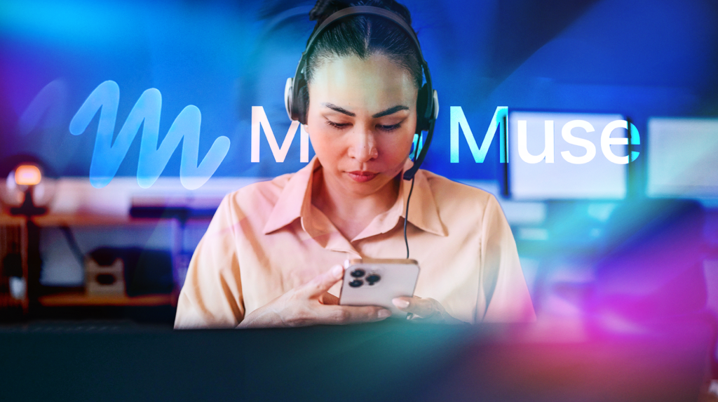 Hình minh họa về quá trình AI Muse xử lý cuộc gọi với doanh nghiệp
