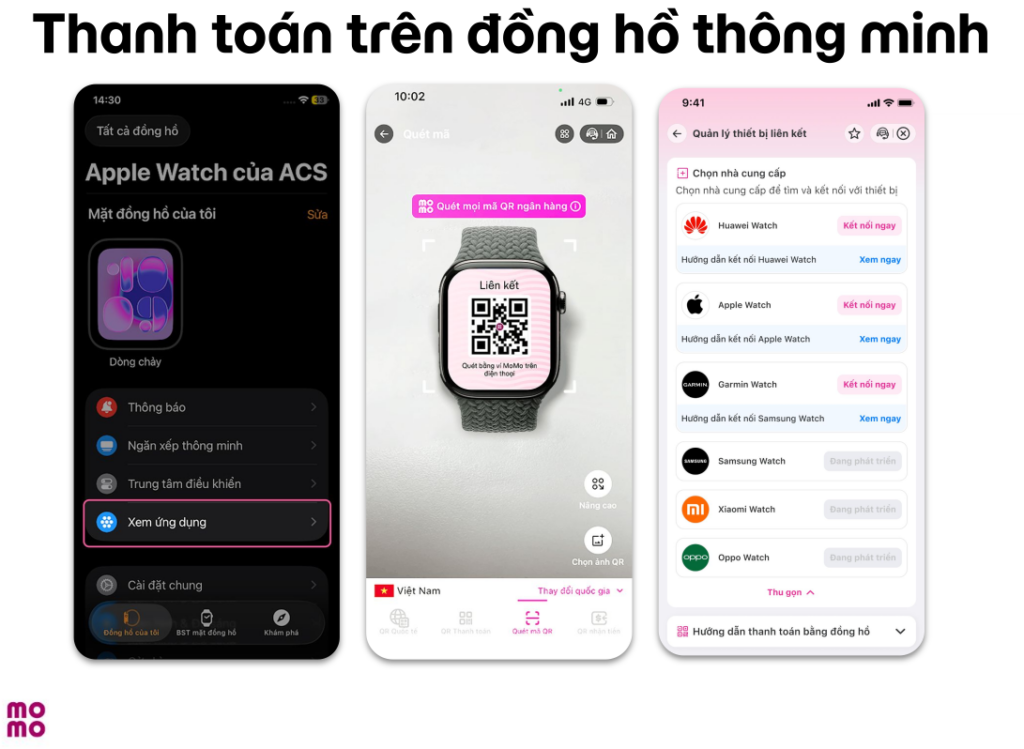 Khách du lịch thanh toán tại một điểm bán ở nước ngoài bằng thiết bị di động