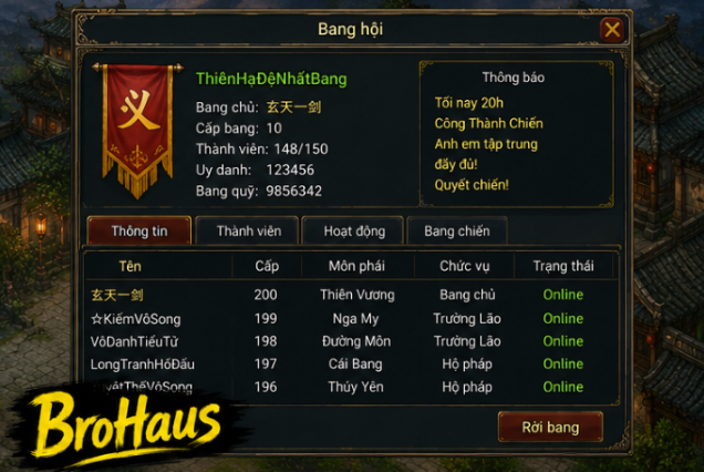 Những người chơi Kiếm Thế phối hợp trong thế giới game nhập vai