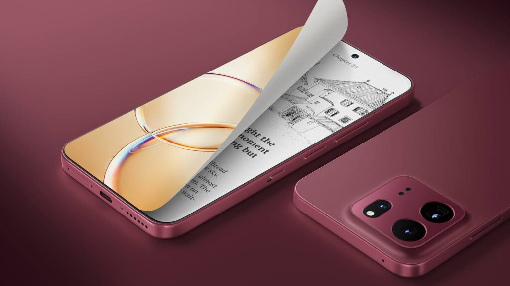TCL P80 Ultra với cụm ba camera sau và ống kính tiềm vọng