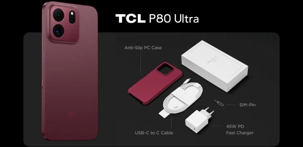 TCL P80 Pro với cụm camera kép ở mặt lưng