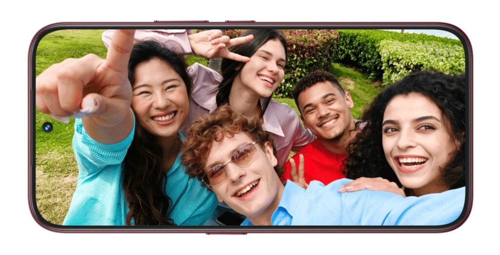 Tecno Camon Slim 5G hiển thị màn hình AMOLED đục lỗ
