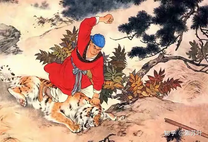 Cảnh các hảo hán Lương Sơn dùng tiệc bên bàn rượu