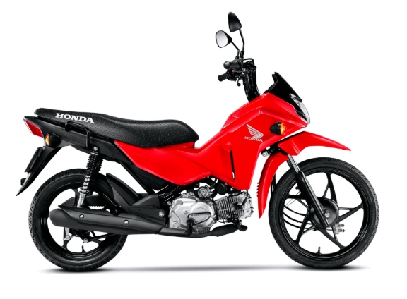 Góc nghiêng thân xe Honda Pop110i ES với thiết kế nhỏ gọn