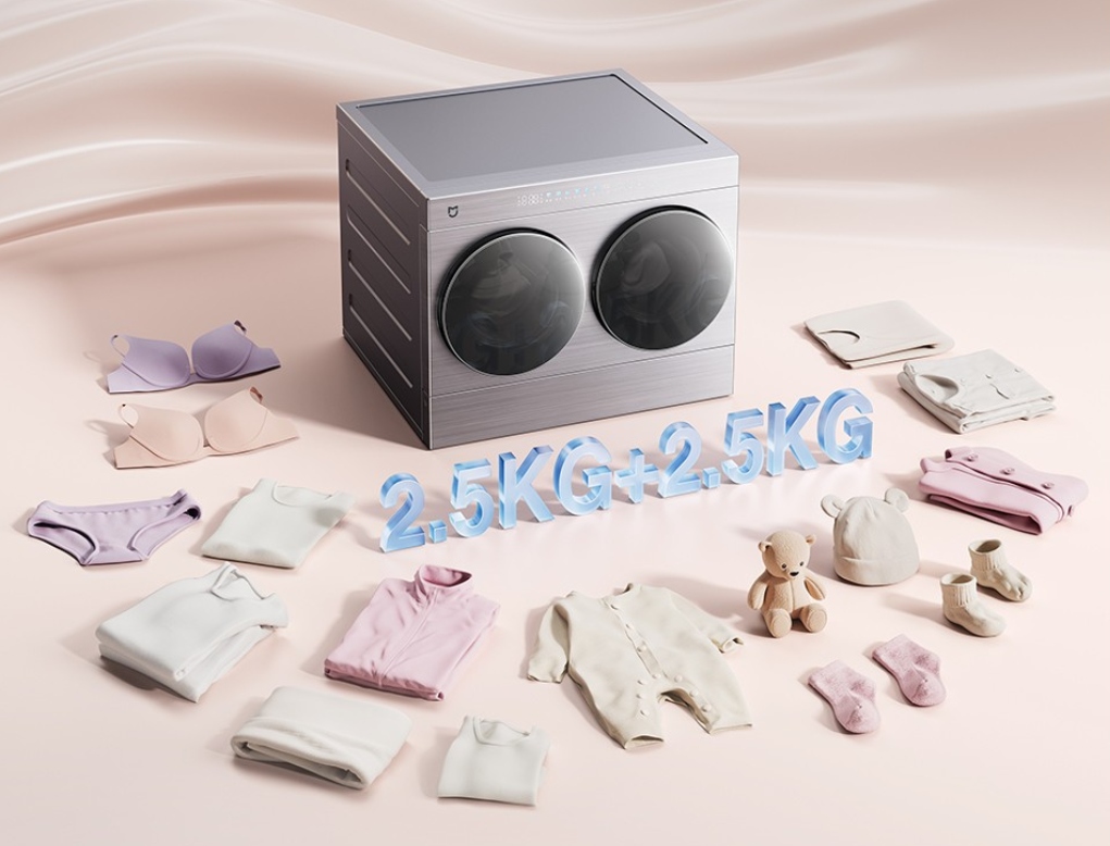 Giao diện điều khiển và các chương trình giặt sấy của Mijia 5kg