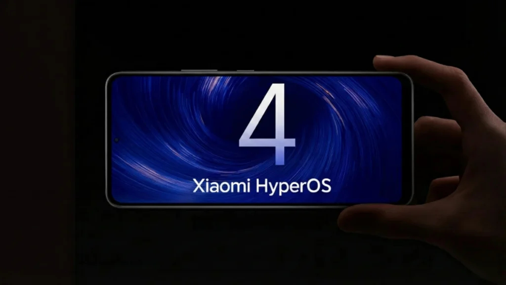 Minh họa smartphone Xiaomi trong quá trình cập nhật phần mềm