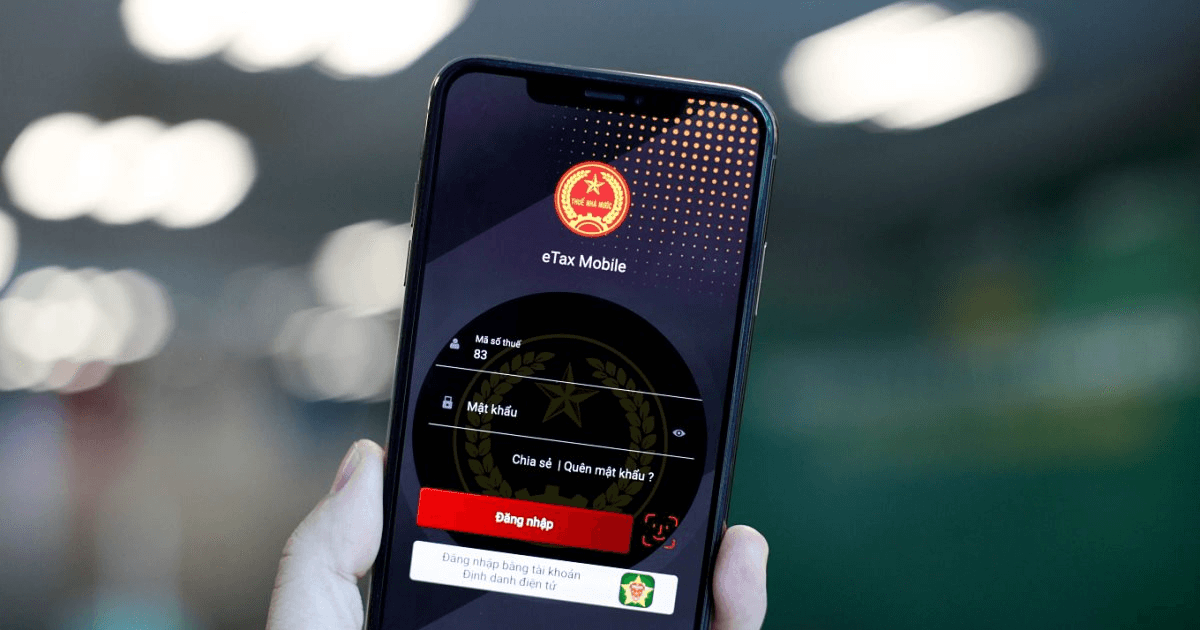 Cửa sổ Thư ngỏ hiển thị trên ứng dụng eTax Mobile