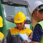 Hình ảnh hoạt động thi công tại một dự án hạ tầng