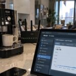 Máy pha cà phê Keurig đặt trong không gian bếp gia đình