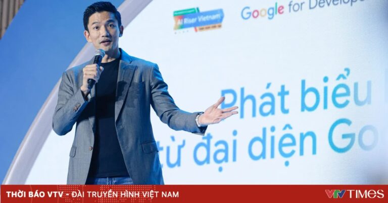 Đại diện Google phát biểu tại diễn đàn về ứng dụng AI ở Việt Nam