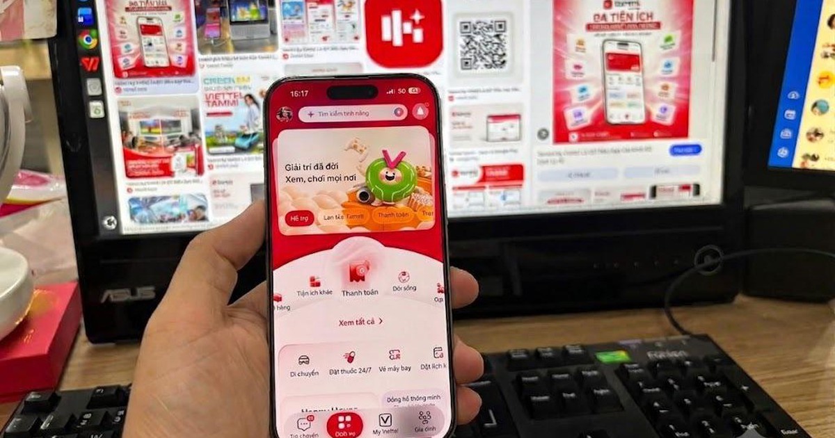 Giao diện ứng dụng Viettel Tammi trên điện thoại
