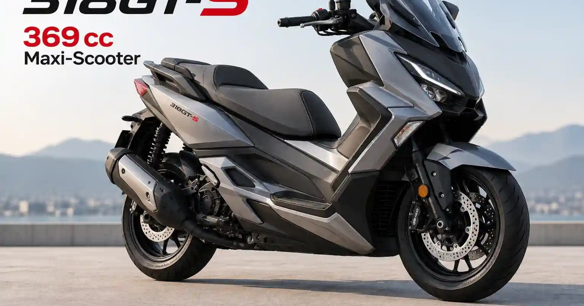 Mẫu maxi-scooter ARIIC 318GT-S trong hình ảnh giới thiệu