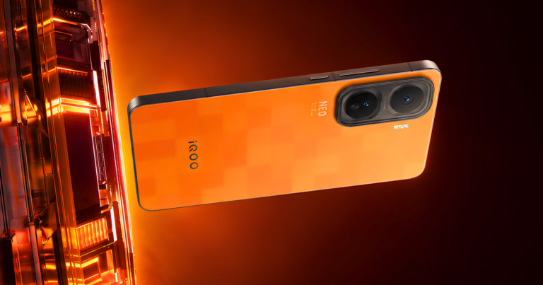 Hình minh họa smartphone iQOO Neo 12 với thiết kế hướng đến chơi game