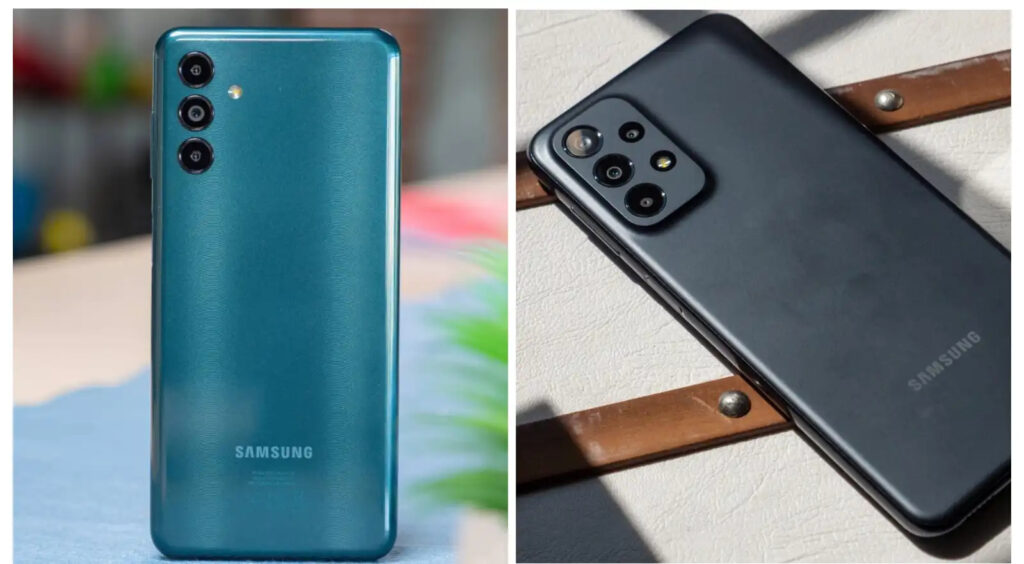 Người dùng kiểm tra thông tin cập nhật phần mềm trên điện thoại Samsung Galaxy