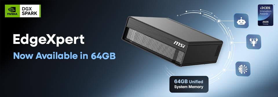 MSI EdgeXpert có thiết kế nhỏ gọn dành cho triển khai AI tại chỗ