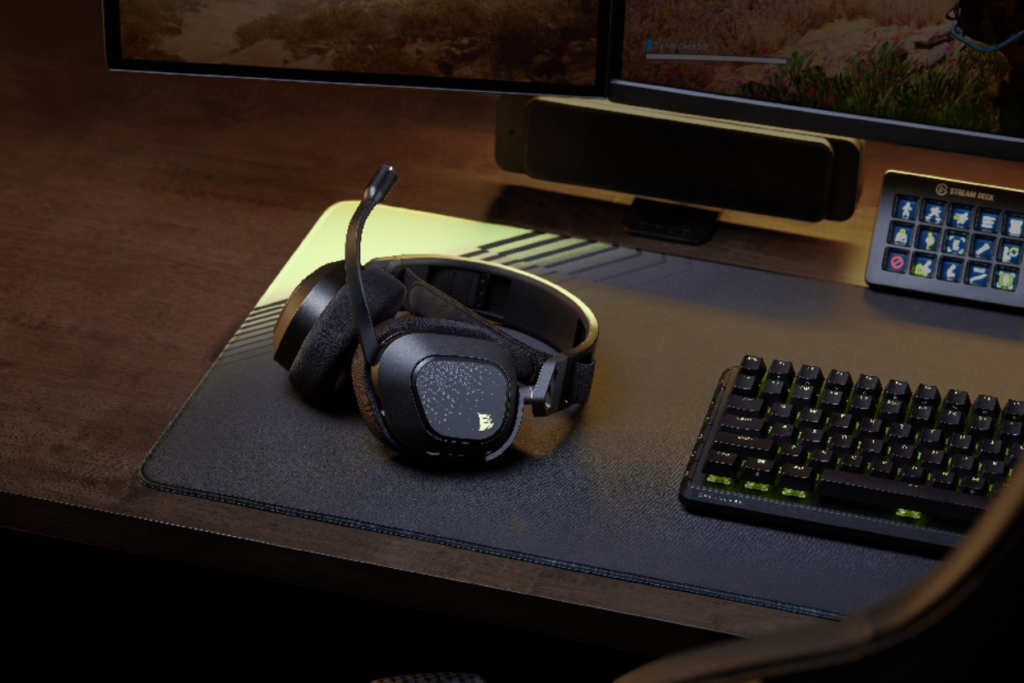Tai nghe Corsair HS80 v2 MAX Wireless với hệ thống đèn LED RGB