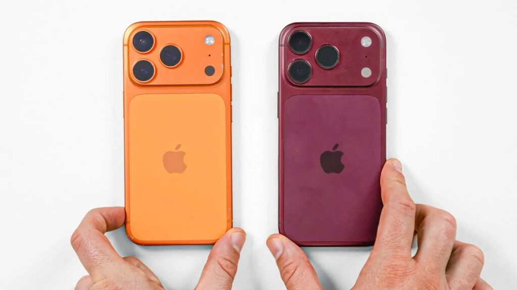 Hai phiên bản iPhone 17 Pro được minh họa trong bài viết