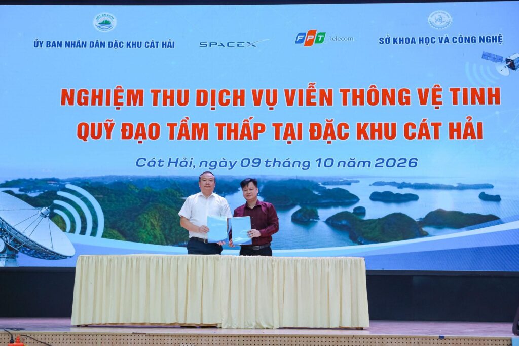 Các điểm kết nối Starlink phục vụ hoạt động hành chính và liên lạc tại Cát Hải