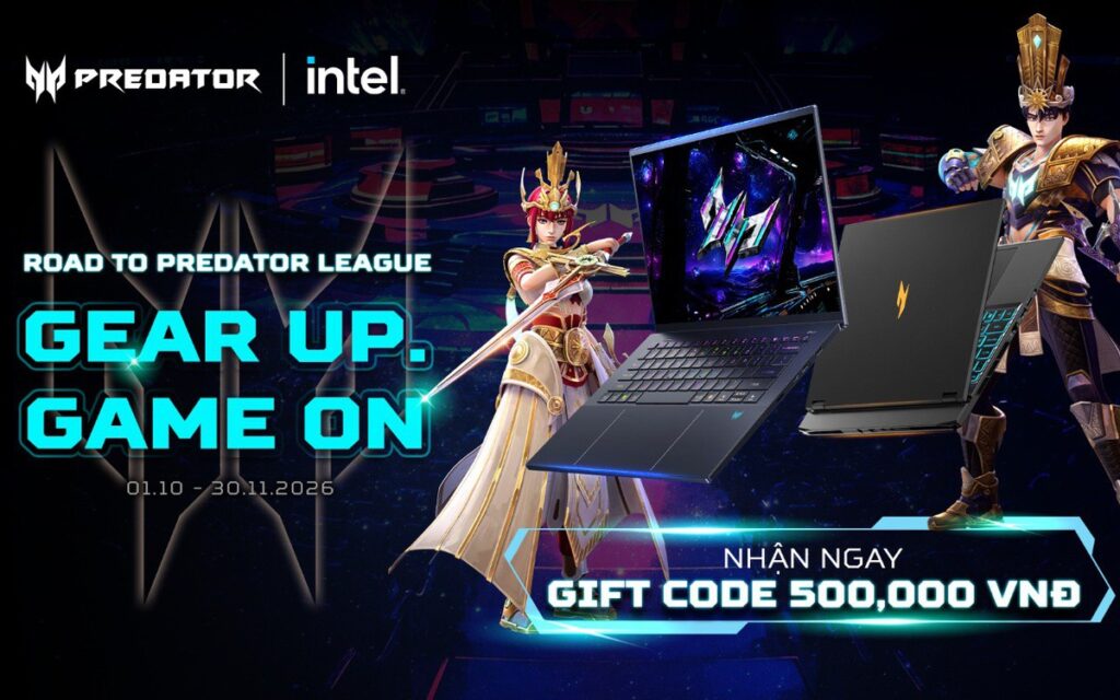 Hình ảnh giới thiệu chương trình ưu đãi Road to Predator League 2027 của Acer