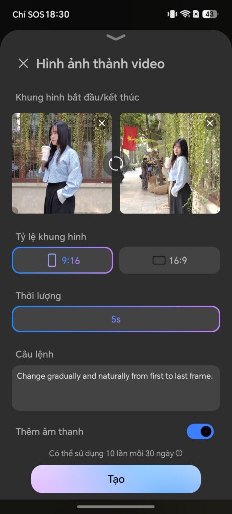 Ảnh chụp thử bằng camera chính 50MP của HONOR 600S