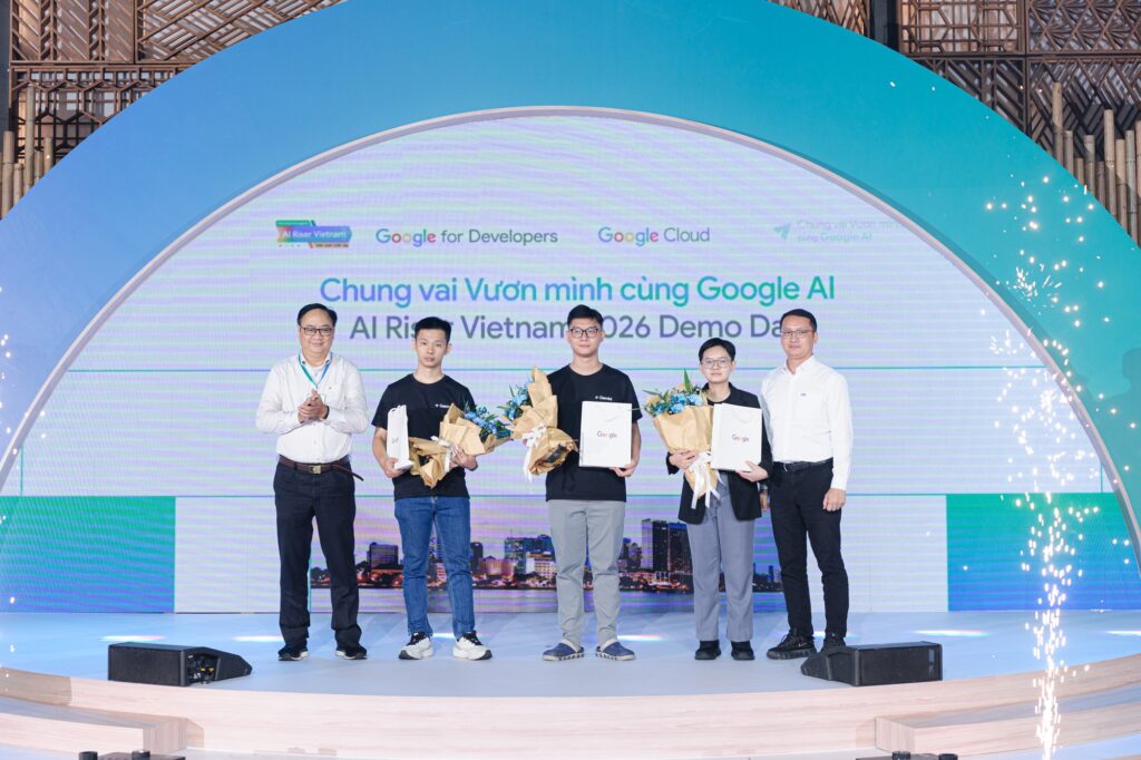 Màn hình giới thiệu các dự án AI tiêu biểu do người Việt phát triển